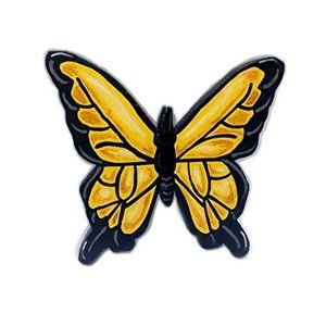 Wooden Butterfly Magnet handmade handcrafted